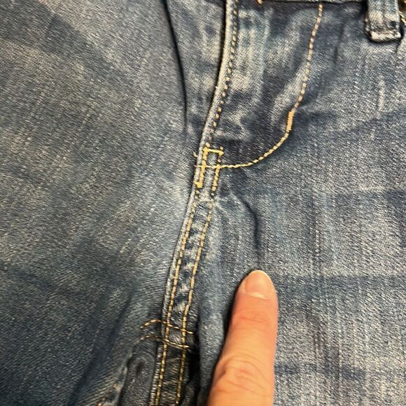 (3/$15)Banana Republic low rise denim capris size 1 petite or 25 petite. Stretch - Picture 10 of 11